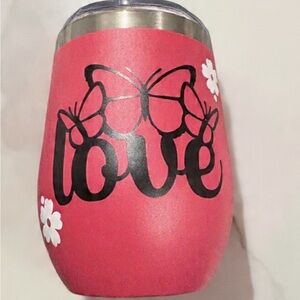 Butterfly Love Red Tumbler